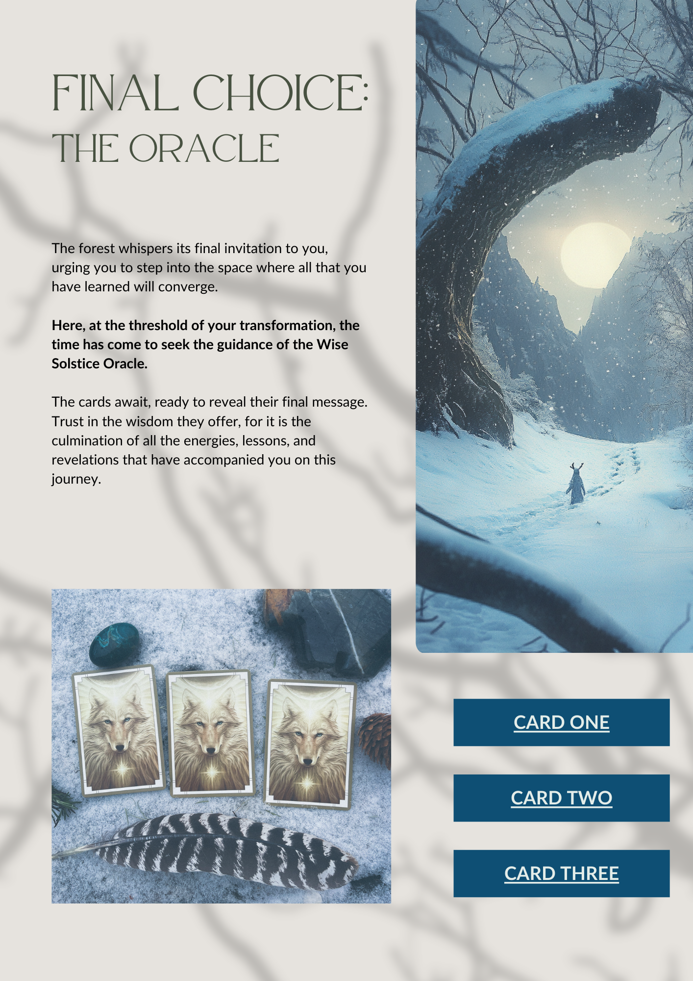 Tarot Quest: Winter Solstice (PDF Download)